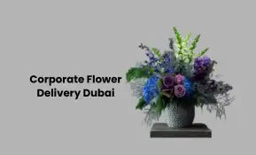 Luxury corporate flower arrangement for employees, clients, and business partners in Dubai, perfect for office gifting and same-day delivery.