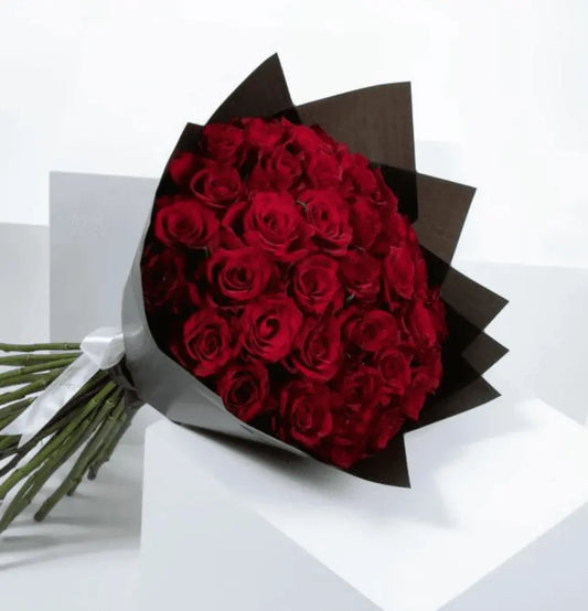 50 Red Roses Bouquet Goshen Flower