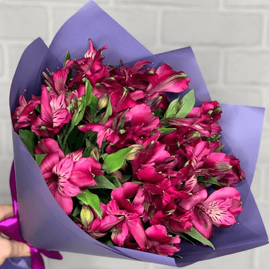 Alstroemeria Morado Bouquet Goshen Flower