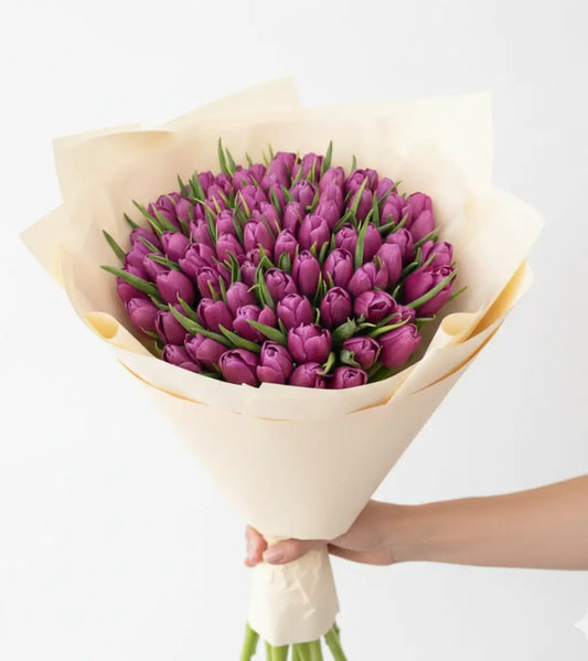 Purple Tulips Bouquet