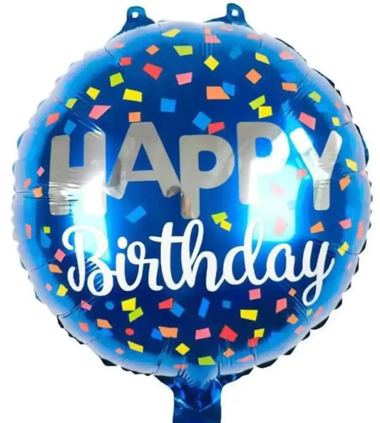 Blue Foil Birthday Balloon Goshen Flower
