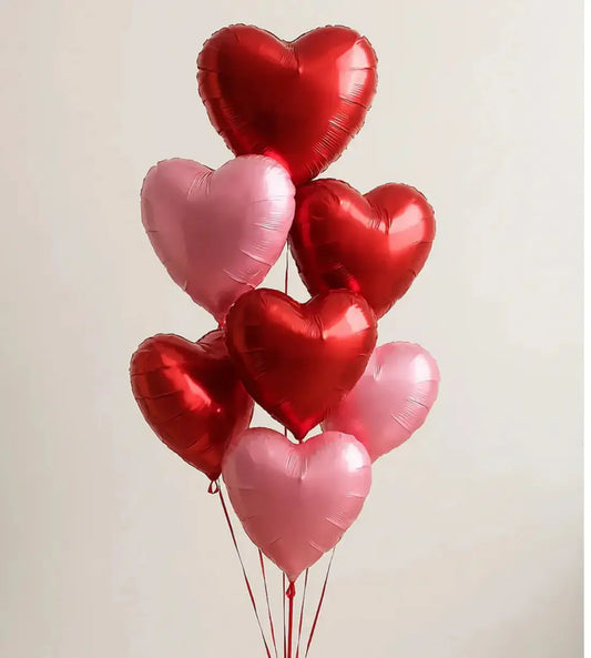 Mixed Heart Balloons Pink And Red Goshen Flower