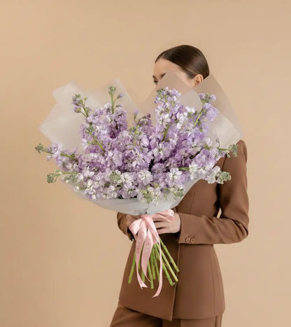 Purple Matthiola Bouquet