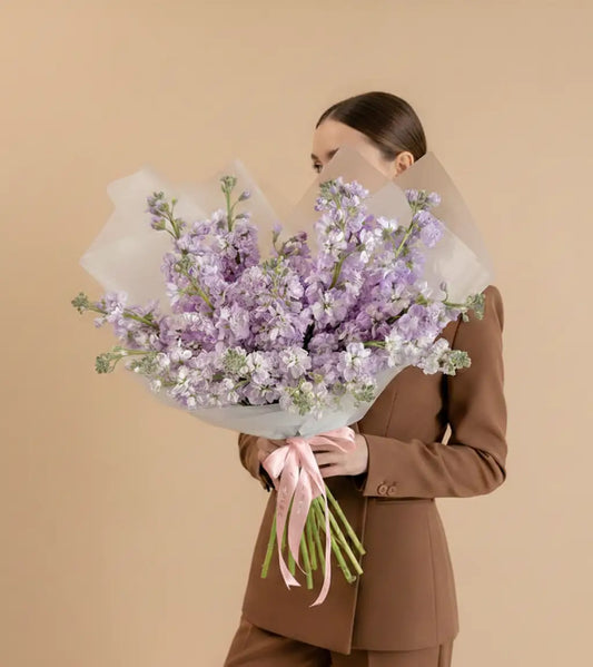 Purple Matthiola Bouquet