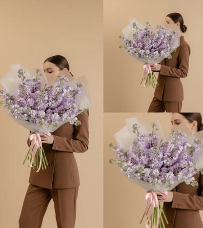 Purple Matthiola Bouquet