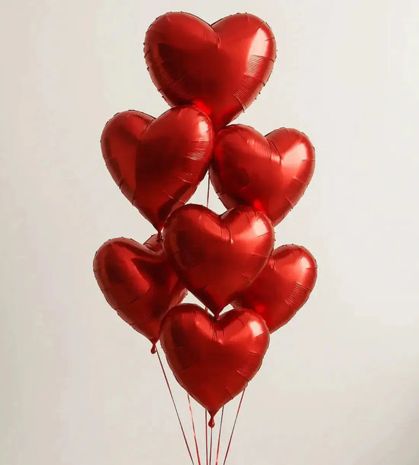 Red Heart Balloons