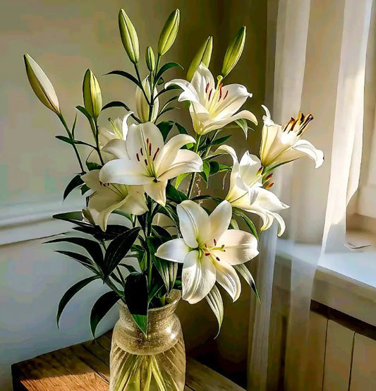 White Lily Bouquet Goshen Flower